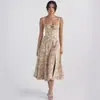 2024 Explosiones de Amazon Verano Comercio Exterior Temperamento de Oficina Color Sólido Moda Vestido de Tirantes de Gama Alta Vestido Mujer