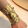 Pulsera de moda europea y americana de acero de titanio chapado en oro de 18 quilates, lujo ligero, joyería de acero inoxidable de alta calidad que no se desvanece, joyería transfronteriza