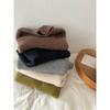 [em estoque Coreia do Sul suéter infantil inverno meninos gola semi-alta cor sólida forrado com fleece blusa de baixo estilo western meninas pulôver