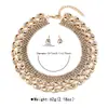 Juego de Collares Gargantilla Corta Versátiles de Perlas Artificiales para Bodas Transfronterizas, Juego de Collares Gargantilla Exagerados y Elegantes, Exquisitos Accesorios de Banquete