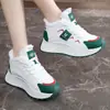 ZY2033-1 Zapatos de papá de suela gruesa para mujer, nuevo estilo de invierno 2026, zapatos de mujer con forro de felpa, antideslizantes, que aumentan la altura, cálidos zapatos deportivos