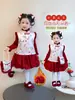 Ropa de Año Nuevo para Niñas, Traje Tang, Traje con Forro Polar Estilo Chino, Ropa de Año Nuevo Infantil Estilo Dinastía Han de Invierno, Ropa China para Actuaciones de Bebé