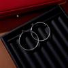 Pendientes de círculo grande de Corea del Sur para mujer, nuevos y elegantes pendientes circulares de moda de 2024, con diseños exagerados europeos y americanos.
