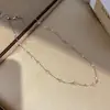 Collar de Cadena para Clavícula con Cuentas de Cristal Dopamina Cielo Estrellado Estilo Dulce Suave Collar de Lujo Ligero Alta Gama para Mujer