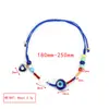 Accesorios nuevos transfronterizos cuentas de arroz rojas cuerda negra pulsera de ojo Ojo del Diablo Vidrio ajustable una pieza entrega