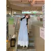 150 Camisa Vestido Corto para Hombre Rayas Francesas Manga Corta Estilo Vacaciones de Verano para Mujer Suelta Apilada Línea A Midi