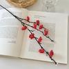 Simulación ramas de flor de ciruelo flor de membrillo de invierno flor de plástico ramo falso decoración china para el hogar decoración de jarrón para sala de estar venta al por mayor de fábrica