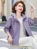 Conjunto de Otoño para Mamá 2026 Nuevo Elegante y Moderno Gabardina para Mujeres de Mediana Edad 50 Años, Chaqueta con Cuello de Solapa