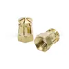 Piezas empotradas de cobre puro, accesorios de ferretería para muebles, tapones de expansión para reparación de agujeros de bisagras de puertas de gabinetes, tuerca tres en uno para paneles de madera