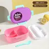 Lonchera de Doble Capa de Aspecto Elegante para Trabajadores de Oficina y Niñas, Lonchera de Microondas con Múltiples Compartimentos para Estudiantes, Lonchera Portátil con Tapa