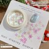 Nova série de Natal lantejoulas joias de nail art estrela de cinco pontas floco de neve árvore cor mágica requintado flash decoração de unha atacado