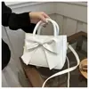 Bolsa Pequena com Laço para Mulheres 2024 Primavera Nova Estilosa Bolsa Saco Design de Nicho Feminina Bolsa de Ombro