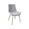 Silla de Comedor Moderna Minimalista Fácil de Usar para Uso Doméstico, Silla de Comedor de Tela para Sala de Estar con Respaldo Grande