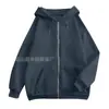 Comercio Exterior Sitio Independiente de Amazon Sudadera con Cremallera de Manga Larga para Hombre Estilo Urbano Holgada con Capucha En Stock