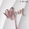 Decoração de Bolo Dia das Mães 2026 Acrílico Glitter Topper Mamãe Cartão de Inserção Feliz Dia das Mães