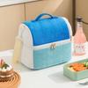Bolsa de Almuerzo Tostada Bolsa Aislante Térmica Espesada de Doble Capa Bolsa Portátil de Un Hombro Bolsa de Almacenamiento para Lonchera Gran Capacidad Bolsa de Hielo para Picnic