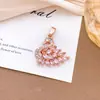 Colgante Cisne Colorido Diseño de Nicho Accesorios para Mujer Ins Lujo Accesible Moda Más Vendido Accesorios de Collar que No Se Desvanecen para Mujer