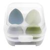 Esponja de Maquillaje Huevo de Belleza En Caja al Mayoreo Borla para Polvo Maquillaje Huevo Cosmético en Caja Uso Dual Seco y Húmedo Sin Polvo Paquete de Cuatro