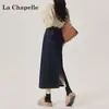 Falda Vaquera Retro con Abertura para Mujer Primavera y Verano 2025 Tendencia Versátil Nueva de Cintura Alta de Longitud Media de Línea A para Cadera