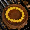 2020 novo amarelo segunda geração óleo de galinha cera de abelha âmbar contas pulseira anel único masculino e feminino pulseira joias da moda