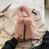 Bolso de alta calidad estilo western para mujer 2021 nuevo moderno versátil bolso de mano de felpa bolso de cubo retro moderno