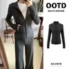 Conjunto deportivo para mujer para principios de otoño, un conjunto completo de cárdigan y pantalones, sudadera para mujer, chaqueta fina estilo coreano para mujer, adecuado para primavera y otoño