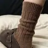 Calcetines Gruesos de Lana para Mujer, Calcetines Rosas Holgados, Calcetines de Media Pantorrilla para Otoño e Invierno, Cálidos y Engrosados con Forro Polar, Calcetines Largos de Cachemir para Invierno