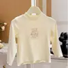 Nuevo Top Básico de Otoño Estilo Coreano Dibujos Animados para Niñas Moda Bebé Versátil Top Infantil Ropa Infantil Casual de Moda