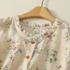 Blusa Floral de Estilo Nuevo para Verano 2026 con Bordes Fruncidos para Mujer, Top sin Mangas Elegante y Juvenil