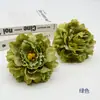 Kit de Materiales DIY de Peonía Artificial de Doble Pétalo para Hacer Accesorios Florales, Adornos para el Cabello de Estilo Chino Tradicional, Peonía Fragante de Colores Otoñales