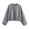 Venta al por mayor de Ropa para Mujer Transfronteriza Otoño 2026 Nuevo Estilo Europeo y Americano Moda Casual Holgada Manga Larga Versátil Chaqueta Abrigo