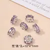 Fábrica directa de accesorios de cuentas de encaje de diamantes de oro de 18 quilates colgante DIY collar accesorios pequeños redondos al por mayor