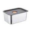 Caja de conservación de alimentos de acero inoxidable 316, lonchera multiusos engrosada para trabajadores de oficina con tapa, caja para subenvasado, caja de almacenamiento para refrigerador, caja para jugo