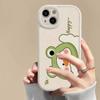 Funda para teléfono iPhone 16 de Pato con Sombrero Verde Lindo Adecuada para Apple 17 Pro Max 14 Anticaídas 15 Pro Lindo 13 Suave