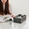 Caja de Almacenamiento de Plástico Plegable Macaron, Escritorio de Estudiante, Manual, Cinta, Papelería, Cesta Pequeña de Almacenamiento para Cuidado de la Piel