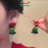 Série de Brincos de Natal ~ Brincos de Árvore de Natal Estrela Nova Outono e Inverno, Brincos de Moda Tendência de Alta Qualidade