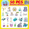 Compra Directa Transfronteriza Calificación Ce.Cpc 50 Hojas de Pegatinas de Educación Científica Experimental Dibujos Animados Equipo de Química Laboratorio