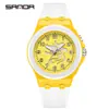 Reloj Infantil Sanda Kidsren Tj Estudiantes de Primaria Creativo Doce Constelaciones Reloj Impermeable Luminoso Digital de Cuarzo
