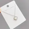 Collar Corazón de Melocotón Shell Chica Francesa Fritillaria Nicho Cadena para Clavícula Elegante Simple Popular en Internet choker Collar Joyería