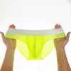 Calzoncillos sin costuras para hombre, de seda helada, ultradelgados, transpirables, de tiro bajo, calzoncillos tipo triángulo a prueba de humedad para hombre