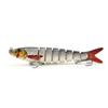 Cebo de plástico biónico de 133 mm y 20,3 g con capa de natación completa flexible, disponible para peces de ocho secciones.