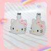 Nueva botella de perfume con cabeza de gato KT con efecto luminoso, accesorios DIY para jugar a la comida, adornos de resina
