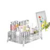 Nova Caixa de Armazenamento de Cosméticos Corrugada para Água Gabinete de Armazenamento de Mesa Caixa de Armazenamento para Toucador Suprimentos de Mesa Grande Capacidade