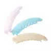 Pinza para el pelo de plátano estilo coreano y japonés, Nueva pinza transparente de torsión cruzada, Pinza vertical para coleta trasera con dientes, Pinza para el pelo