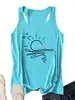 Amazon Ebay Sitio Independiente Casual Cómodo Versátil Mujer Paloma Voladora Raya de Sol Camiseta sin Mangas Comercio Exterior Transfronterizo