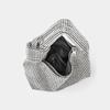 2026 Nuevo Diseño Transfronterizo Bolso con Incrustaciones de Diamantes Bolso de Hombro para Mujer Totalmente Cubierto de Diamantes Nudo Bajo el Brazo Bolso de Noche con Pedrería