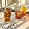 Copa de Vino de Vidrio con Raya Vertical de Lujo Nórdico, Copa de Vino Tinto, Copa de Champán, Vaso de Agua Doméstico con Cintura Acanalada, Copa de Cóctel con Cintura