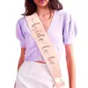 Venta Caliente de Amazon Correa de Etiqueta Multicolor para Fiesta de Despedida de Soltera correa de hombro novia por ser boda correa de hombro con dorado