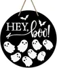 Aranha de Halloween Abóbora Disco Acrílico Decoração Pingente Casa Assombrada Festa Evento Pingente Decoração Casa Jardim