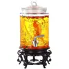 Garrafa de Infusão de Álcool de Vidro com Torneira 5 Jin 10 Jin Selada Jarra de Vinho Espessa Doméstica Garrafa Especial para Infusão de Ginseng